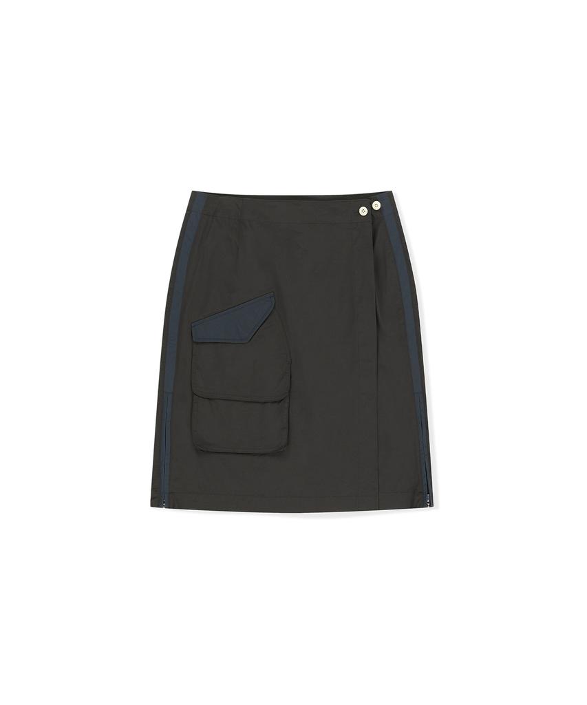 Sseonleobeutueo W Field Wrap Skirt Charcoal