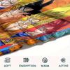 1PC Dragon Ball Patterned Flannel Blanket Suitable For All Seasons For Home Decor Warmth And Comfort Gifts Holiday Present