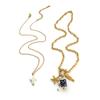 Minimalist Adjustable Chain Necklace For Women Trendy Starfish Pendant Jewelry Dainty Layering Accessory
