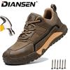 Anti-Puncture Men Safety Shoes Slip Resistant Indestructible Work Shoes Adjustable Steel Toe Sneakers for Construction Site