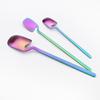 1810 Colorful Stainless Matte Steel Cutlery Dinnerware Set Knife Fruit Forks Spoons Dinner Set Kitchen Silverware Tableware Set