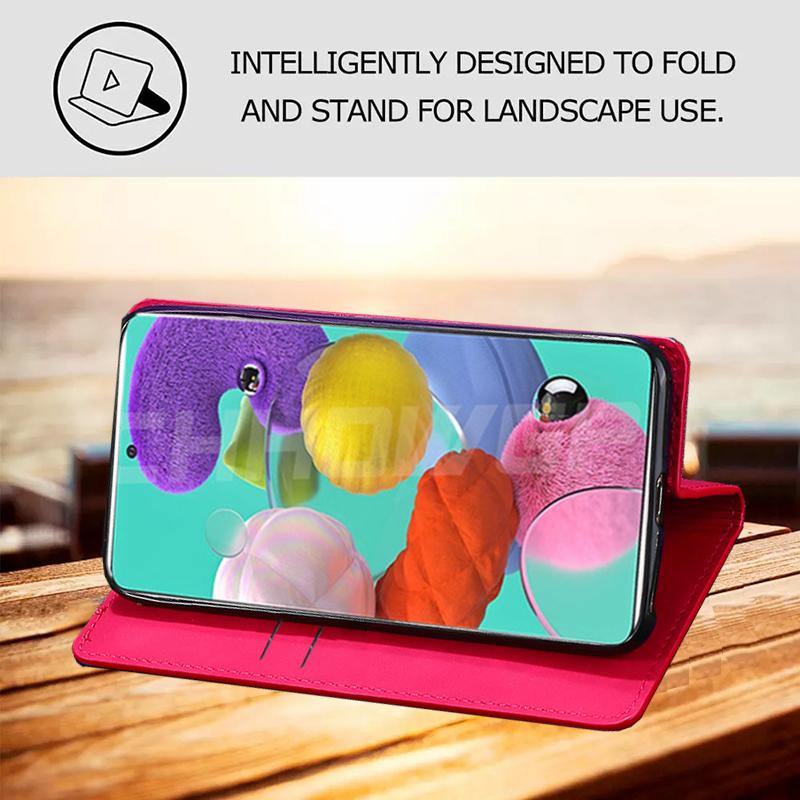 Luxusní kožené pouzdro na peněženku Magnet pro Samsung Galaxy A51 A71 Pouzdro na SM A515F A715F A 51 A71 měkký silikonový kryt na telefon Samsung A51 Flip Book Fundas