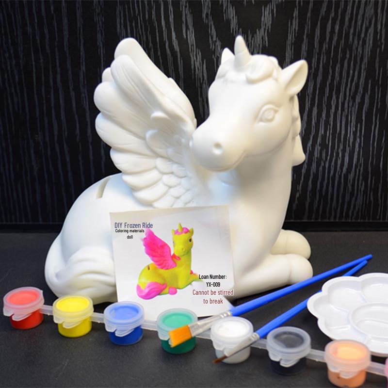 Year of the Horse Piggy Bank: Enamel, Large Capacity, Drop-Resistant, Cartoon Design, Ideal Children s Gift