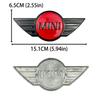 Auto Emblem Heck Front Abdeckung Logo für Mini F55 F56 F60 Cooper R50 R52 R53 R56 R57 JCW F54 R58 R60 COUNTRYMAN 15.1x6.5cm