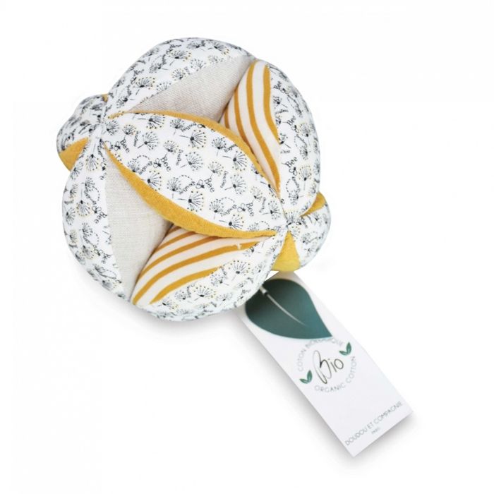 Jouet Pour Bébé - Doudou Et Compagnie - Balle De Préhension Pollen Abeille Bio - Mixte - A Partir De 0 Mois