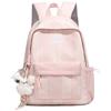 Mochila1011 nueva mochila a cuadros de corazón de niña japonesa ligera de gran capacidad mochila escolar para estudiantes mochila versátil y linda