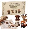 Kit de Animales con Cuentas 3D Arte Manual con Cuentas Set de Manualidades con Instrucciones Kit de Arte y Manualidades Creativas para Joyería para Adultos Principiantes