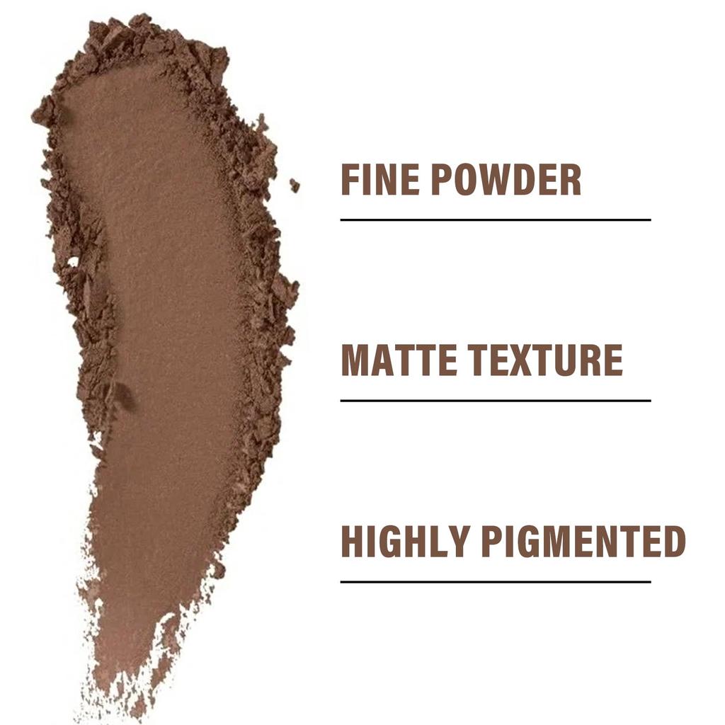 Boobeen Eyebrow Powder Makeup Brow Palette, Eyebrow Stamp Shaping Kit with Spoolie Brush, Waterproof Brow Powder Filler for Women