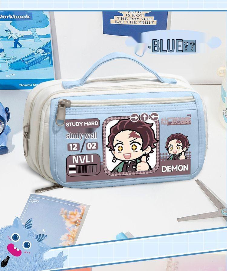 Demon Slayer Mitsuri Kanroji Large Capacity Pencil Case for Students