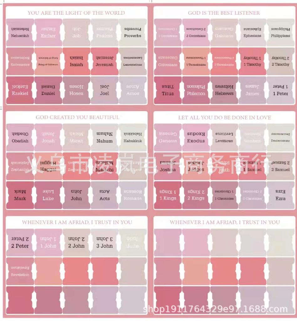 Bible Index Label Morandi Color, Bible Index Label Stickers, Book Separation Stickers