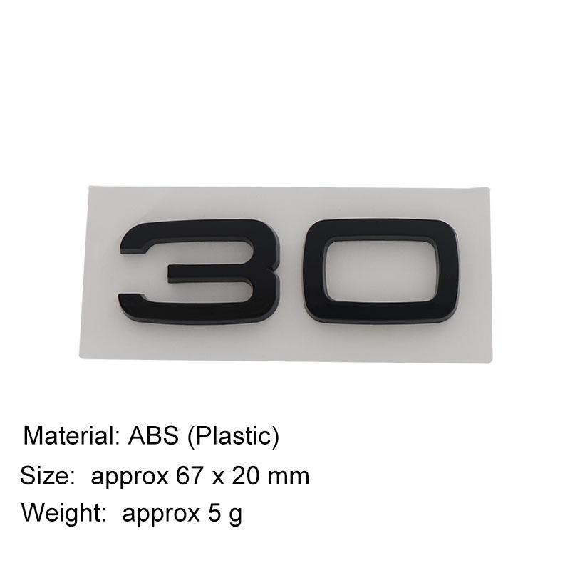 

3D 30 35 40 45 50 55 TFSI логотип Наклейка Задний бампер Значок Авто Задняя крышка багажника Эмблема Аксессуары 30-black