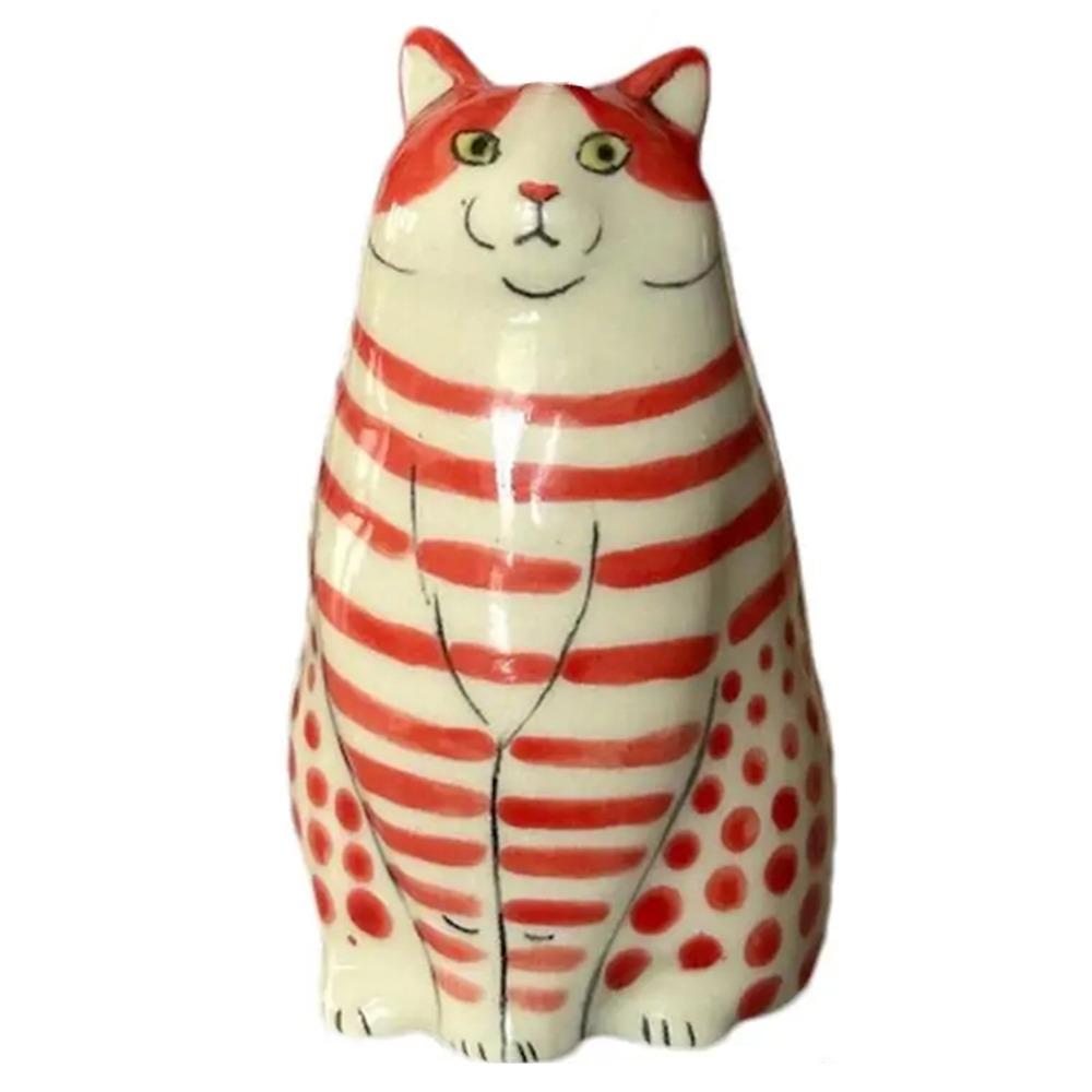 Creative Polka Dot Cat Vase Multicolor Hydroponic Flower Pot Tiny Animal Flower Vase  Home