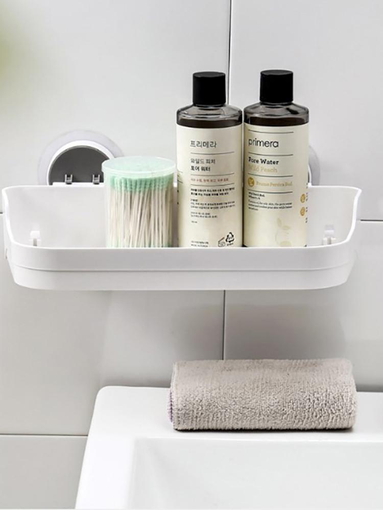 Non Punching Bathroom Storage Rack, Draining Soap Box, Multifunctional Kitchen Rack, Storage and Seamless Installation