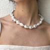 Collana Profonda di Perle Grezze