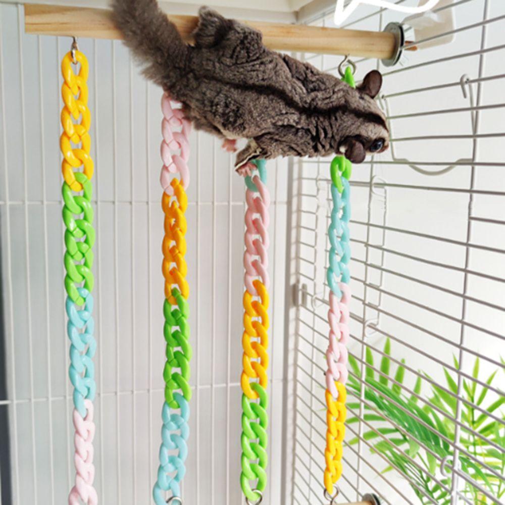 Wobble-Free Mice Rope Swing Stand Chew-Proof Cage Hanging Toys  Pet Interactive