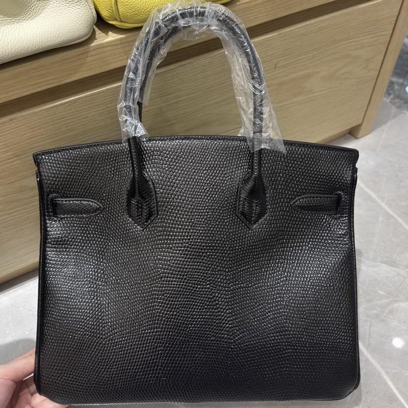 2025 New Authentic Leather Top-layer Cowhide Lizard Pattern Platinum Bag Handbag Large Capacity Women's