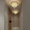 Modern K9 Crystal Chandelier Led For Dining Room Stainless Steel Ceiling Lamp Light Fixture Kitchen Lustres Luminaire Pendant