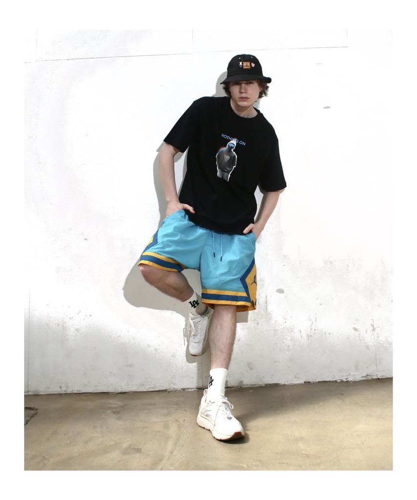 Nattingon Men In Black Graphic Short Sleeve Tee Black