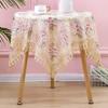 Round Table Cloth Lace Tea Table Cloth, Rectangular Dining Table Square Table Yarn Embroidery Bedside Table Cover Cloth  Multi-purpose Cover Cloth