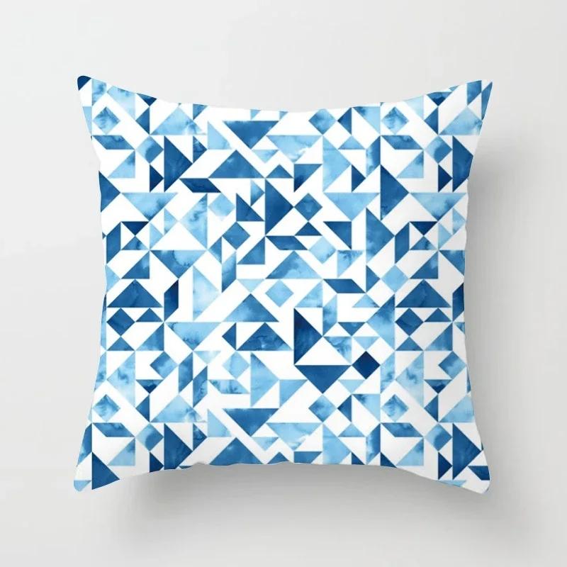 Geometric Abstract Pillowcase Living Room Sofa Cushion Cover Outdoor Throw Pillow Cover Home Decor Pillow Cases 45X45Cm