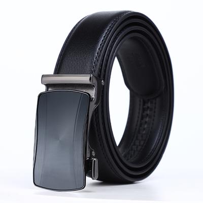 Men's Trousers Trendy Men's Automatic Buckle Leather Trousers Belt Business Casual Young and Middle Aged Belt Men