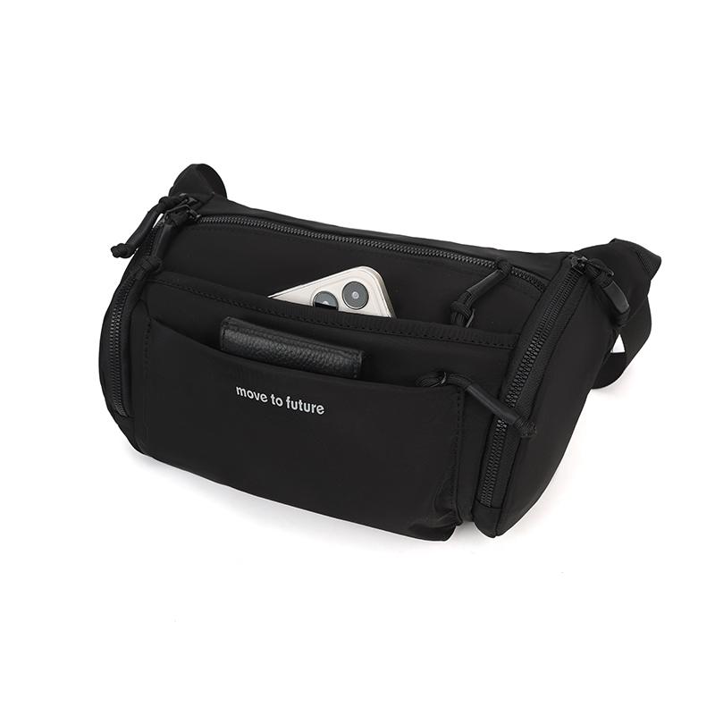 Men's Large Capacity Shoulder Bag Sports Waist Bag Commuter Travel Shoulder Mobile Phone Bag
