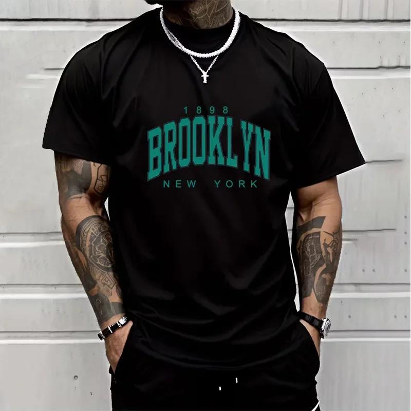 Hot Sales Mens Tshirt Cotton Printing Short Sleeved Daily Casual Tees Outdoors Sports Jogging Man Clothing Loose Soft Tshirt