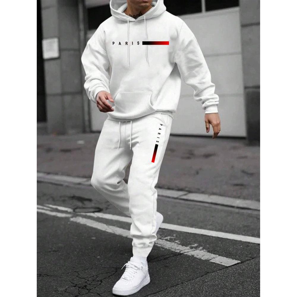 2025 Herren Logo-Print Kapuzenpullover & Jogginghosen Set