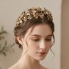 Sparkling Pearl Headpiece Zinc Zinc Alloy Wedding Tiaras Vintage Prom Diadem Wedding