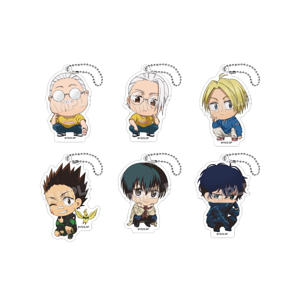 

SAKAMOTO DAYS Trading Mini Character Acrylic Keychains Crouching Ver. Box of 6