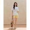 INMAN Women's Casual Floral Print Cooling Short Sleeve T-Shirt