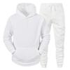 Herren Herbst Dünnes Fleece Kapuzen-Sweatshirts + Hosen Lässiger Sportanzug Herrenbekleidung Freizeitsets