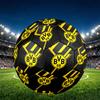 Borussia Dortmund Print Size 5 Soccer Ball, PU Wear Resistant Football for Match Training and Daily Practice, Birthday Gift for Soccer Fans