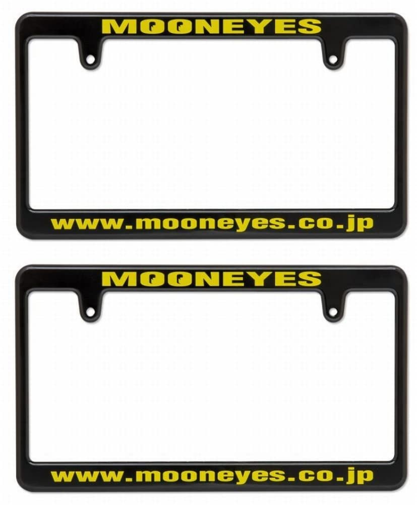 

MOONEYES Черный набор рамок для номерных знаков 2 шт. x [YE] [MG060BKMO] 17.0 33.5см чёрный