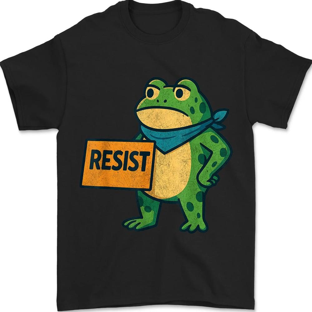 

Portland Frog Protest for Men and Women, Resist Unisex T-Shirt 3XL