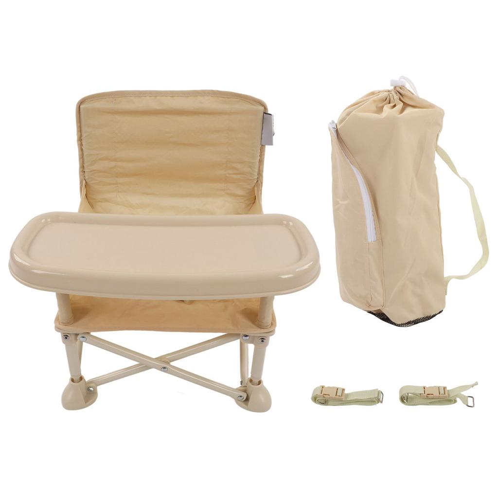 Baby Picnic Chair Dining Portable Infant Training Chair Outside Foldable Safety Belt High