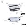 Collapsible Plastic Laundry & Pet Bath Basin with Storage