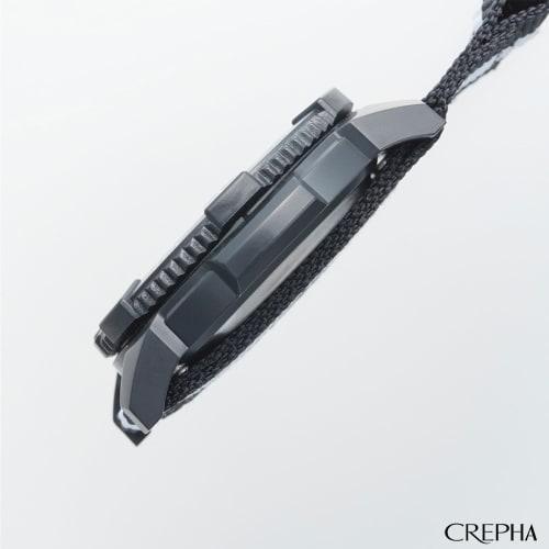 Klefer Men's Analog Pocket Watch with Carabiner, Waterproof, Nylon Strap, Black Dial, CB-A272-BK