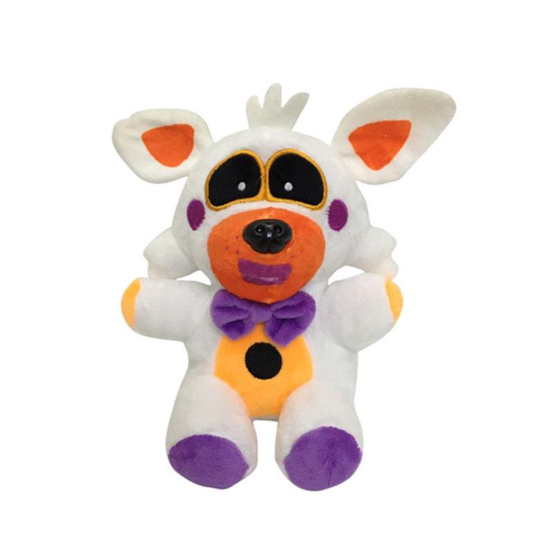18cm FNAF wypchane pluszowe zabawki Freddy fazbear niedźwiedź Foxy królik Bonnie Chica Peluche Juguetes 5 nocy w Freddy pluszowe zabawki prezenty