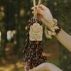 Fruit Shell Bells Outdoor Wind Chimes Hand Cranked String Bell Sound Healing Wind Chime Meditation Yoga Musical Instruments