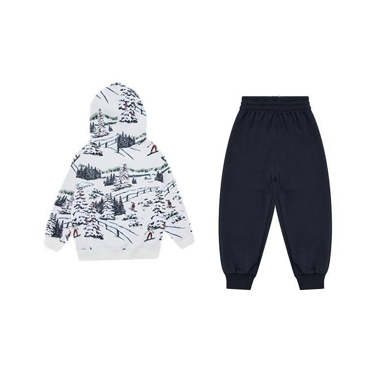 Jordan Casual Sportswear Brooklyn Fleece Fashion Comfortable Soft Skin Friendly Fleece Lined 2 Piece Set Kids' IQ2921-133