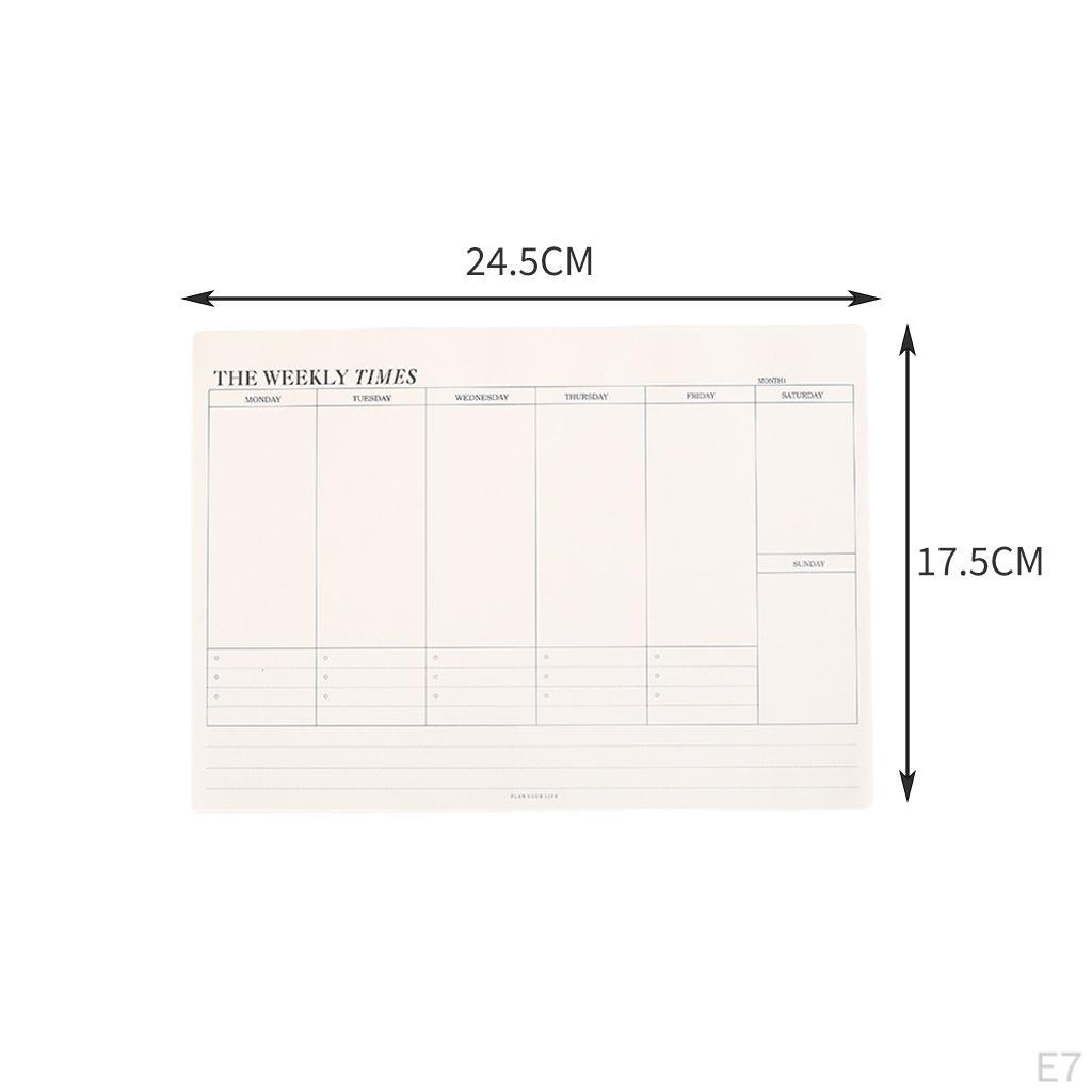 Monthly Calendar Pad Tear-Off Collections Sheets Tasks Scheduler Organizer for