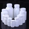 White Plastic Medicine Bottle 15-180ML with Screw Lid Food Grade PE Pill Storage Packing Container Case Holder for Home
