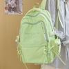 Large Capacity Nylon School Backpack For Teen Students With Antiload Burden Design For Middle School Use