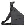 Sling Bag Shoulder Backpack Crossbody Daypack Unisex with Pockets Chest Bags Gray Left