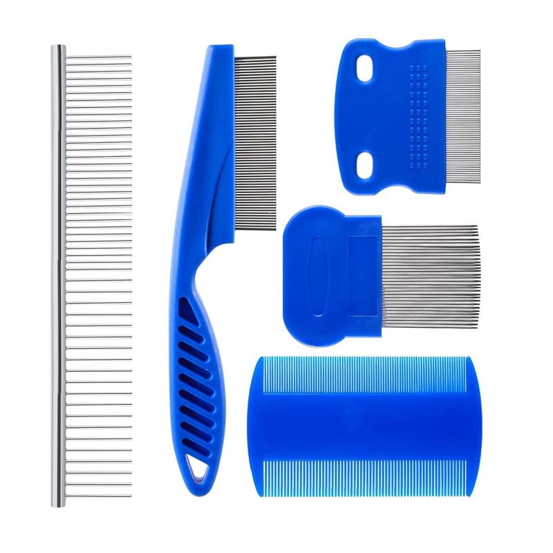 Pet Knot Removal Comb, Dog Cleaning Set, Lice Removal Comb, Flea Comb, Fine-toothed Needle Comb, Lice Removal Comb