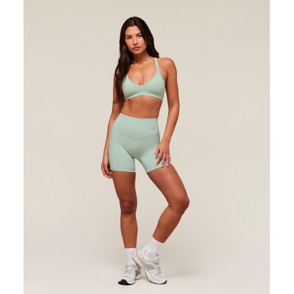 Gymshark Cotton Racerback Sports Bra Morning Blue B3b3c Udbn