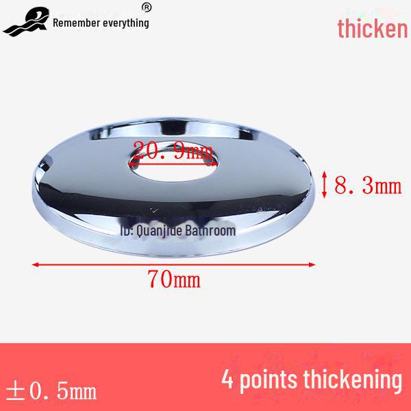 Capace decorative din oțel inoxidabil pentru robinet, triunghi și pătrat