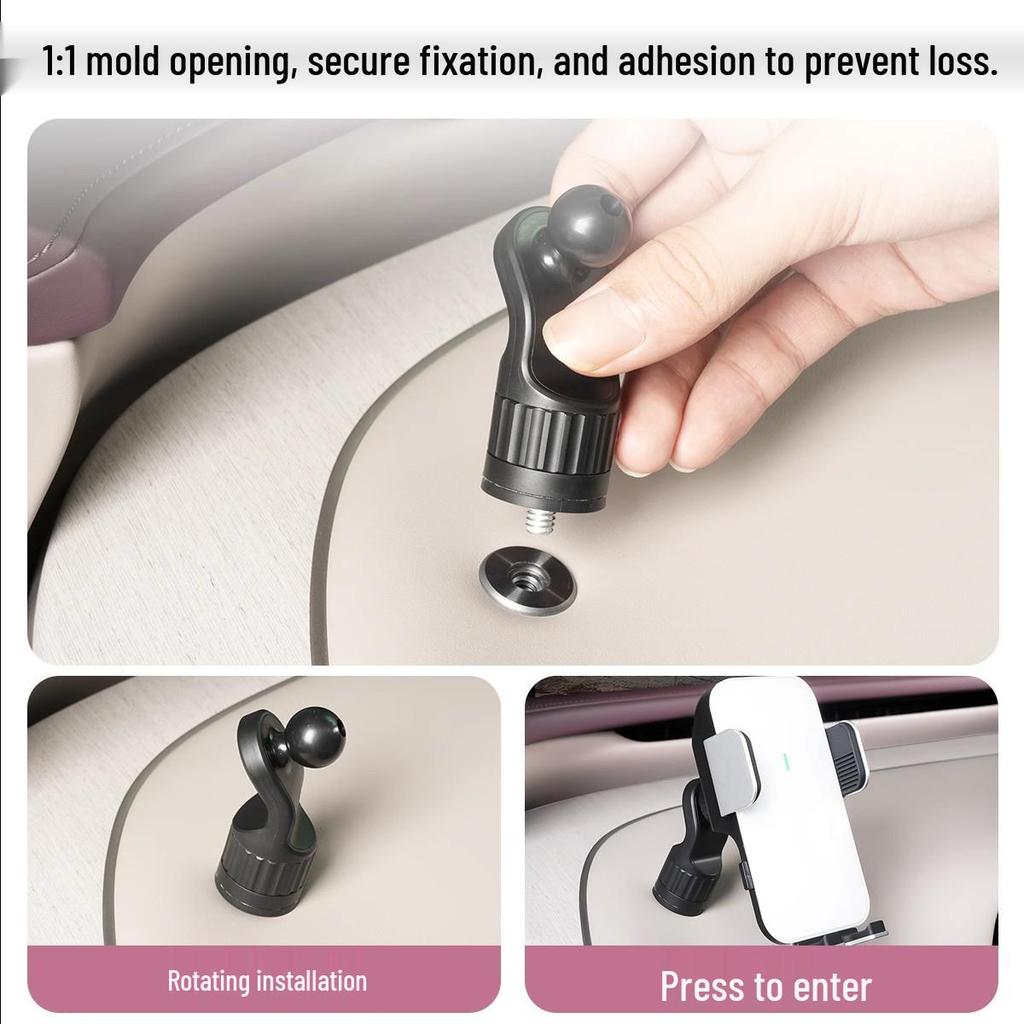 Solar-Powered Electric Clamp Phone Holder for Xiaomi SU7 - Car Interior Accessory with Navigation and Stabilization.