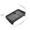 LHD Black Soft Silicone Multi-Function Storage Box For Toyota RAV4 2026-2028 Behind Central Control Screen Sundries Organizer